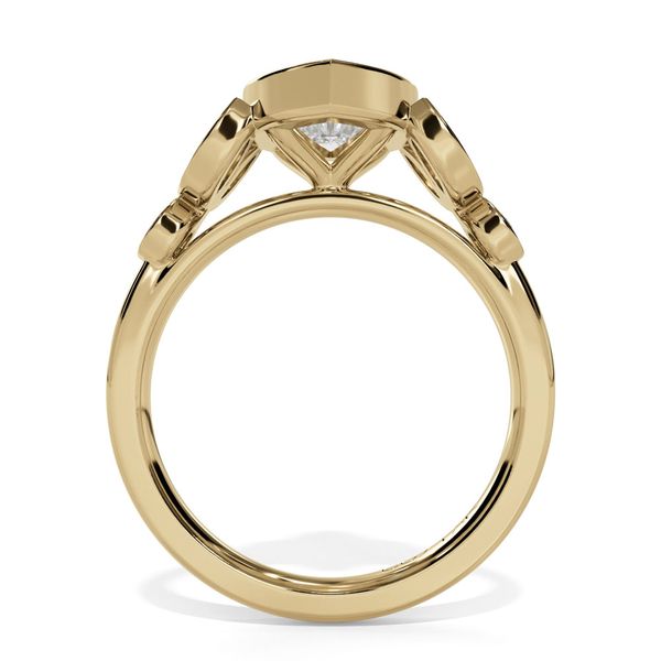14K Yellow Gold Lab Grown Diamond Engagement Ring with Marquise & Round Accents Image 2 Shannon Jewelers Spring, TX