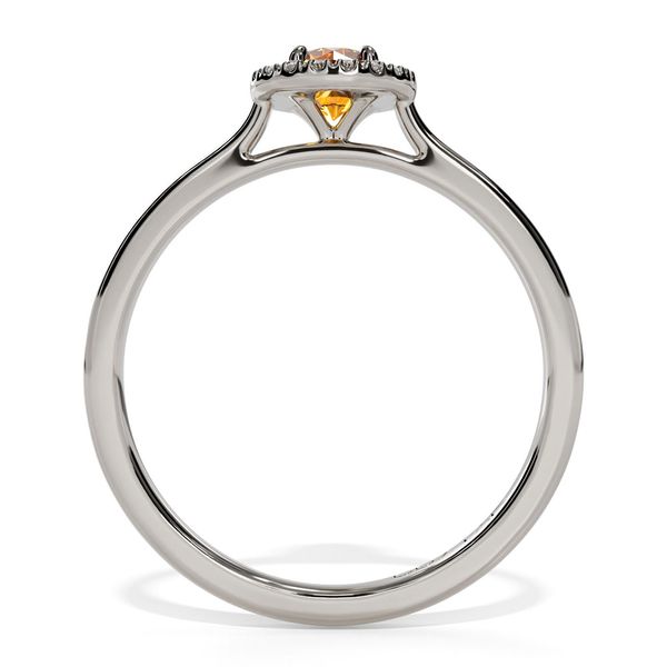 10k White Gold Citrine and Diamond Birthstone Fashion Ring Image 2 Shannon Jewelers Spring, TX