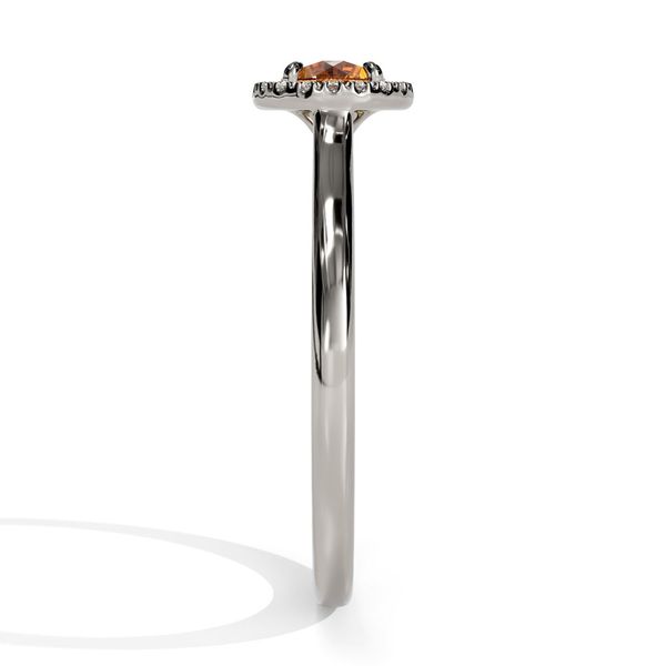 10k White Gold Citrine and Diamond Birthstone Fashion Ring Image 4 Shannon Jewelers Spring, TX