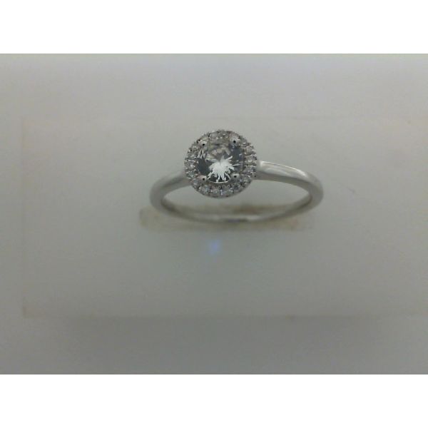 10k White Gold White Sapphire and Diamond Birthstone Fashion Ring Shannon Jewelers Spring, TX
