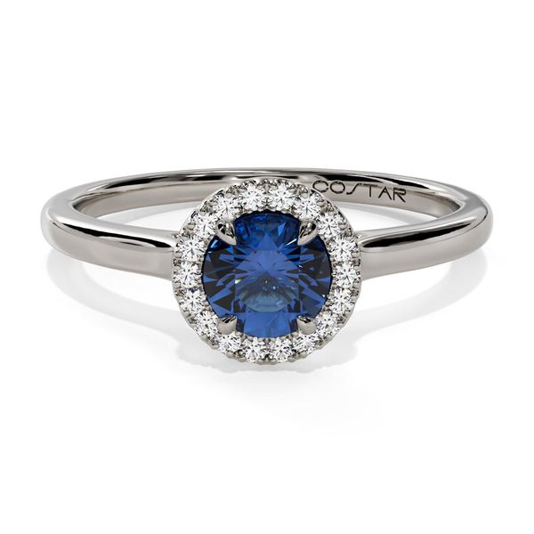 10k White Gold Blue Topaz and Diamond Birthstone Fashion Ring Shannon Jewelers Spring, TX
