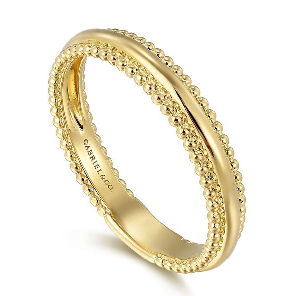 Gabriel & Co. STACKABLES - 14K Yellow Gold Bujukan Stackable Ring Image 3 Shannon Jewelers Spring, TX