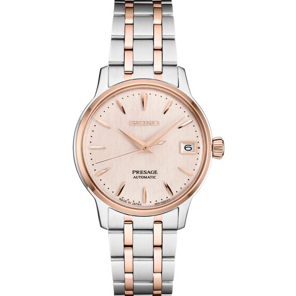 Seiko Presage Cocktail Time Pink Champagne Rose Gold Women’s Watch Shannon Jewelers Spring, TX