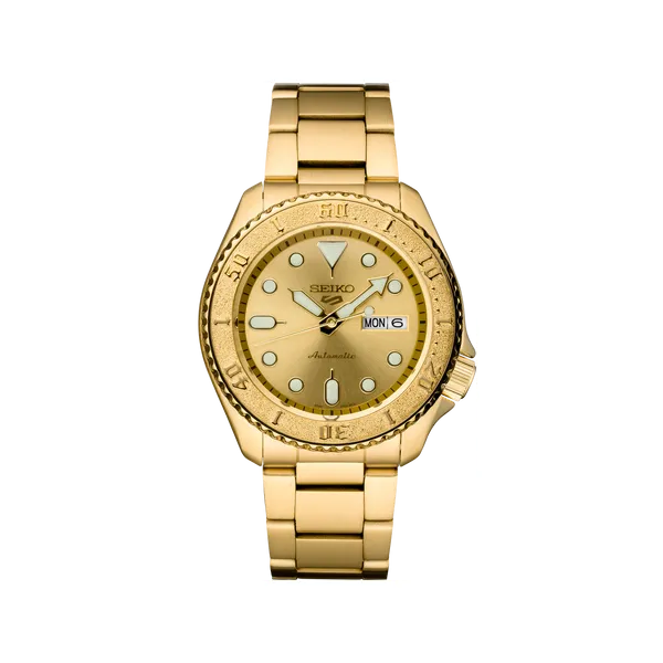 Seiko 5 Sports Automatic Gold Tone Gents Watch