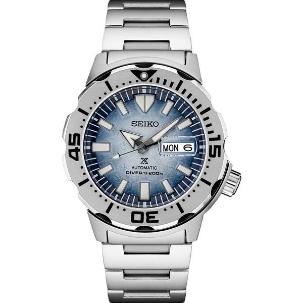Seiko Prospex Special Edition Automatic Diver Antarctica Dial Men's Watch Shannon Jewelers Spring, TX