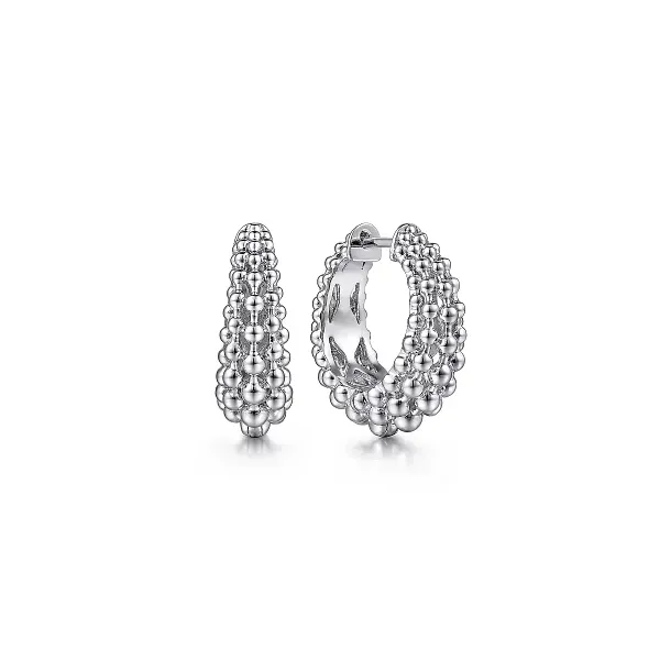 Gabriel & Co. 925 Sterling Silver 20mm Bujukan Classic Hoop Earrings Shannon Jewelers Spring, TX