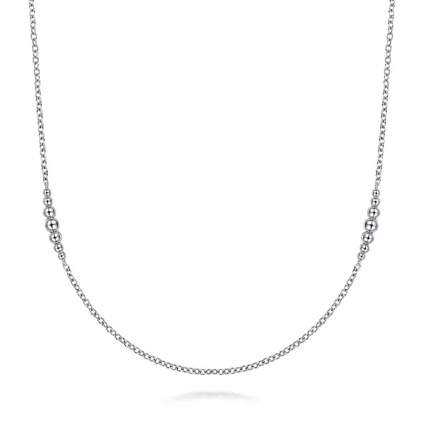 Gabriel & Co. 925 Sterling Silver Station Necklace Shannon Jewelers Spring, TX