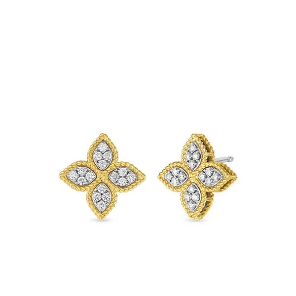 Roberto Coin, Inc. 18K Yellow Gold Diamond Earrings Shelle Jewelers, Inc Northbrook, IL