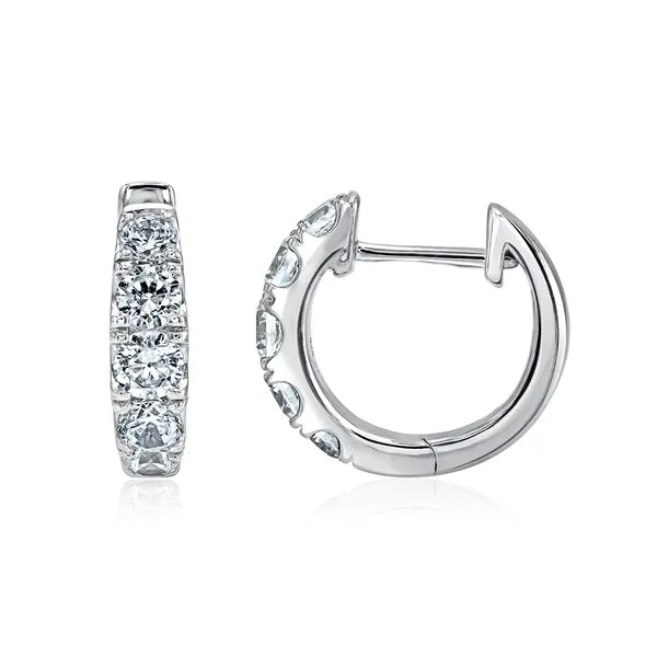 Fire and Ice Dba Sandberg & Sikorski 18K White Gold Diamond Earrings Shelle Jewelers, Inc Northbrook, IL