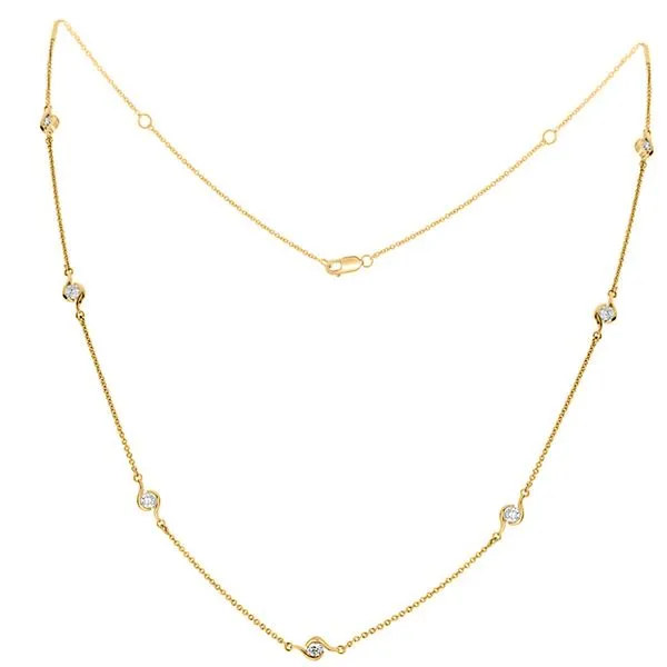 Fire and Ice Dba Sandberg & Sikorski 18K Yellow Gold Diamond Necklace Shelle Jewelers, Inc Northbrook, IL