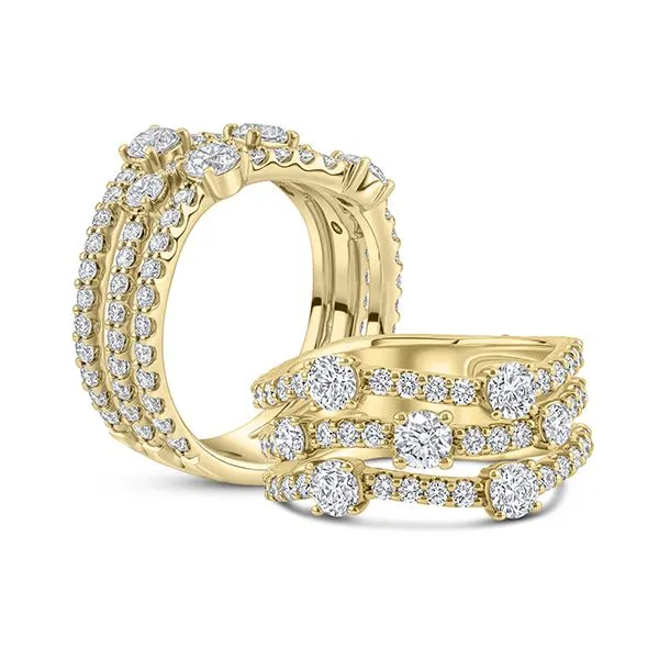 Fire and Ice Dba Sandberg & Sikorski 18K Yellow Gold Diamond Fashion Ring Shelle Jewelers, Inc Northbrook, IL