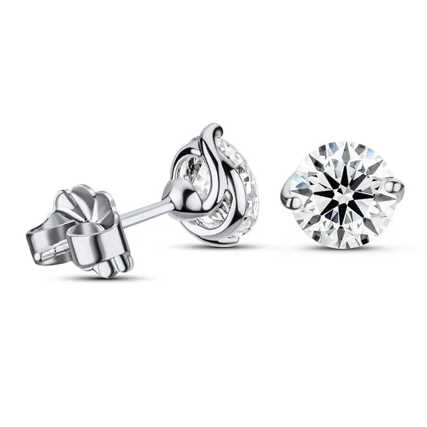 Fire and Ice Dba Sandberg & Sikorski 18K White Gold Diamond Stud Earrings Shelle Jewelers, Inc Northbrook, IL
