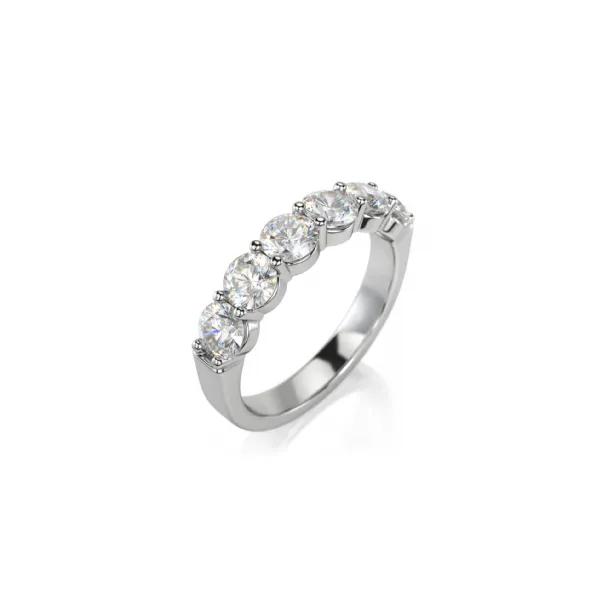 Crown Ring 14K White Gold Wedding Band Shelle Jewelers, Inc Northbrook, IL