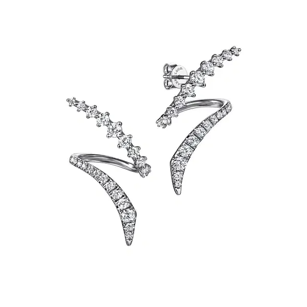 Gabriel & Co. 14K White Gold Diamond Earrings Shelle Jewelers, Inc Northbrook, IL