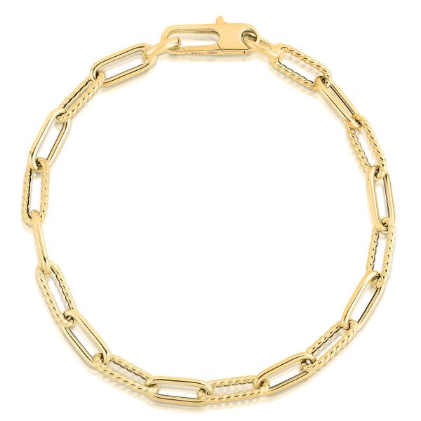 18K Yellow Gold Link Bracelet Shelle Jewelers, Inc Northbrook, IL