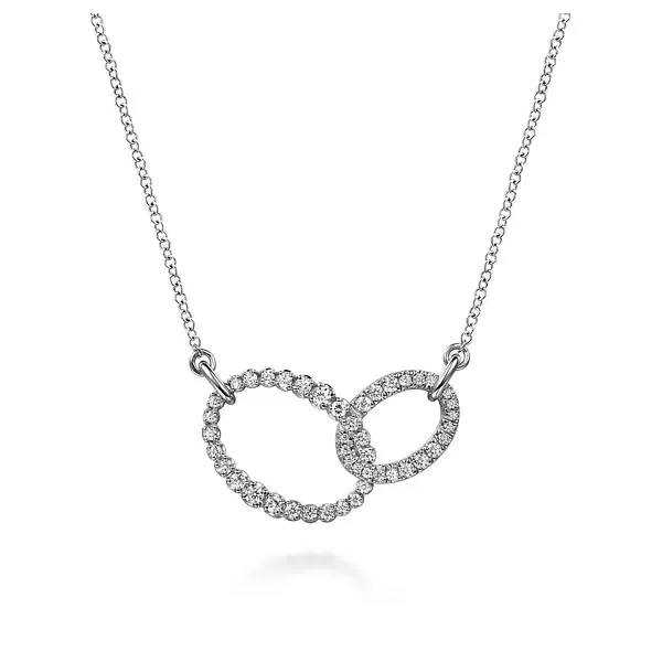 Gabriel & Co. 14K White Gold Diamond Necklace Shelle Jewelers, Inc Northbrook, IL