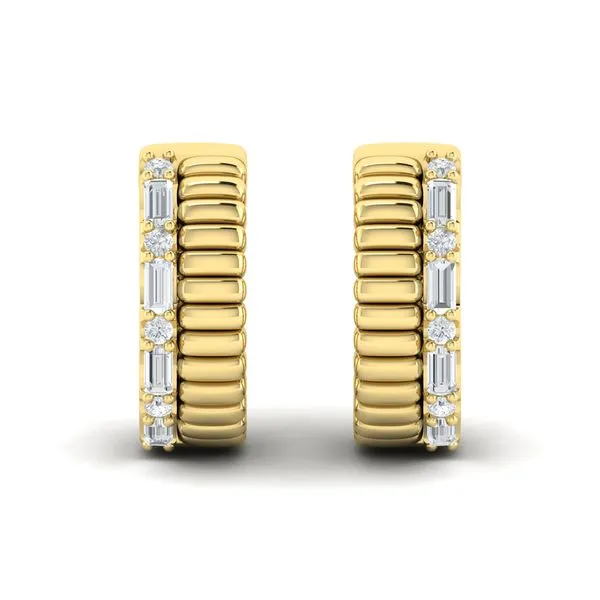 Vlora 14K Yellow Gold Diamond Earrings Shelle Jewelers, Inc Northbrook, IL