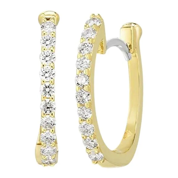 Roberto Coin, Inc. 18K Yellow Gold Diamond Earrings Shelle Jewelers, Inc Northbrook, IL
