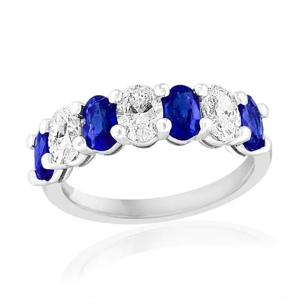 Jewels by Jacob 18K White Gold Colored Stone Fashion Ring Shelle Jewelers, Inc Northbrook, IL