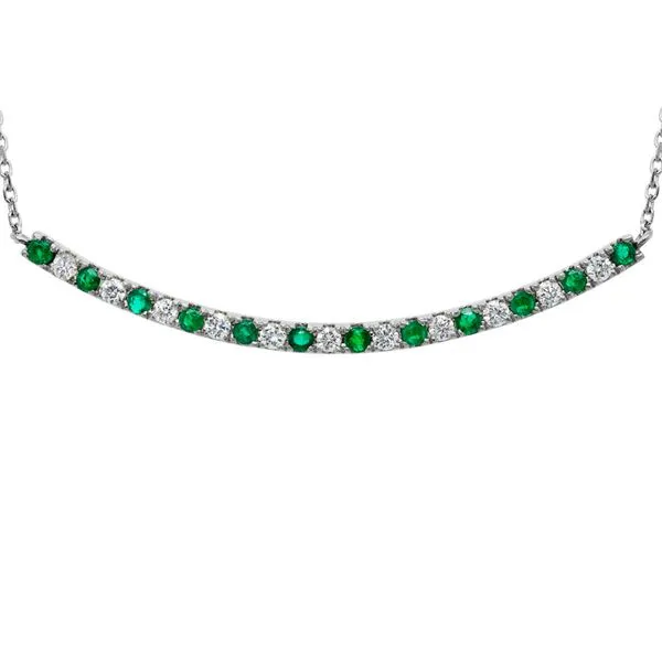 Artistry 14K White Gold Colored Stone Necklace Shelle Jewelers, Inc Northbrook, IL