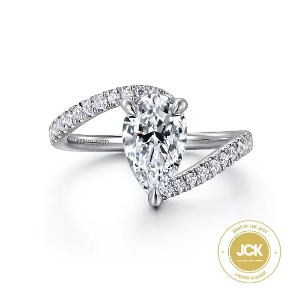 14K White Gold Split Shank Ring Shelle Jewelers, Inc Northbrook, IL