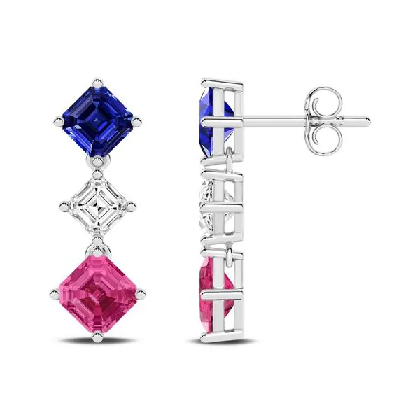Forever Diamonds and Gems, LLC 14K White Gold Colored Stone Earrings Shelle Jewelers, Inc Northbrook, IL