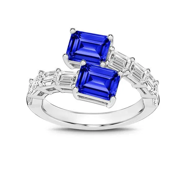 Forever Diamonds and Gems, LLC Platinum Colored Stone Fashion Ring Shelle Jewelers, Inc Northbrook, IL