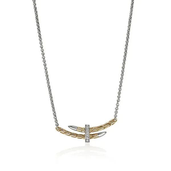 John Hardy 14K Yellow Gold Silver Necklace Shelle Jewelers, Inc Northbrook, IL
