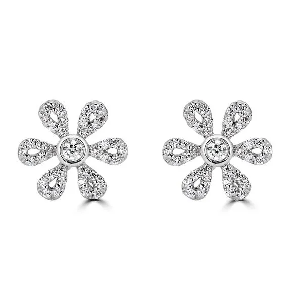 Jocalio Group 14K White Gold Diamond Earrings Shelle Jewelers, Inc Northbrook, IL