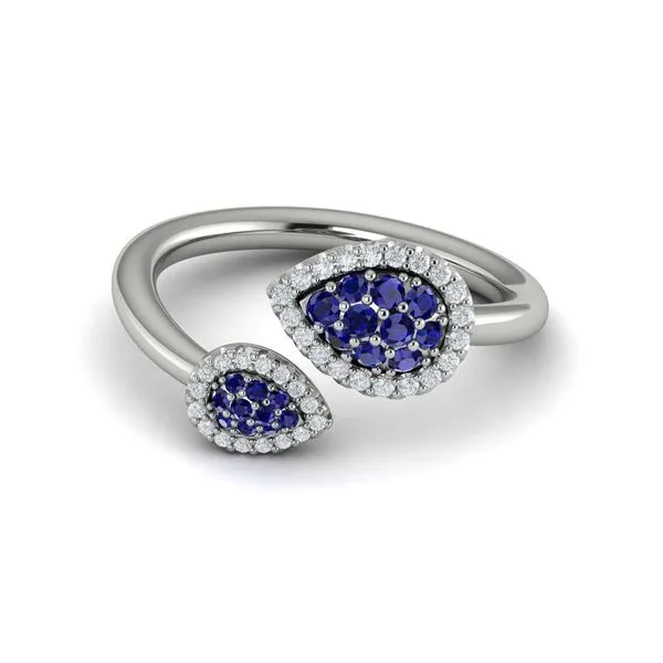Vlora 14K White Gold Colored Stone Fashion Ring Shelle Jewelers, Inc Northbrook, IL
