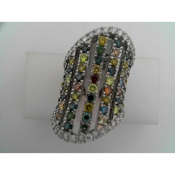 A. Glam, Inc. 14K White Gold Diamond Fashion Ring Shelle Jewelers, Inc Northbrook, IL