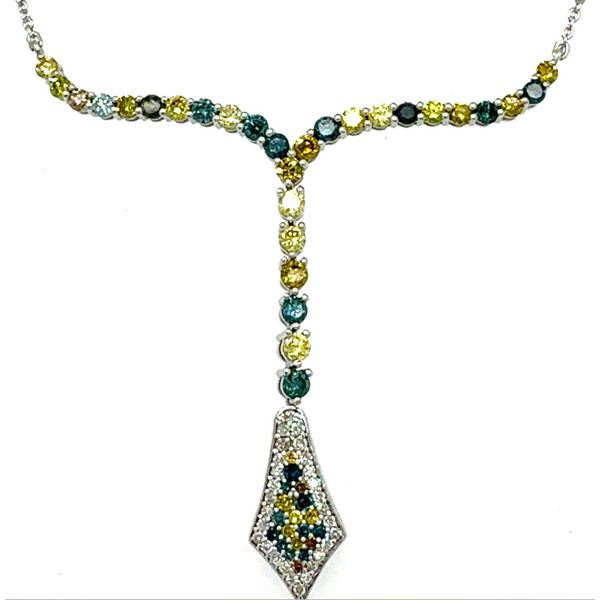 A. Glam, Inc. 14K White Gold Diamond Necklace Shelle Jewelers, Inc Northbrook, IL