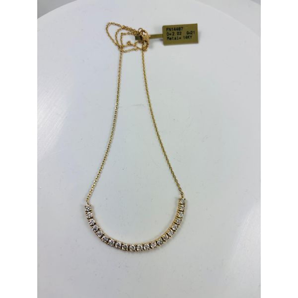 ADA Jewelry LLC 14K Yellow Gold Diamond Necklace Shelle Jewelers, Inc Northbrook, IL