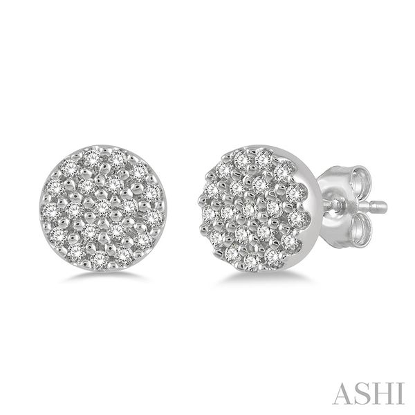 ASHI 10K White Gold Diamond Earrings Shelle Jewelers, Inc Northbrook, IL