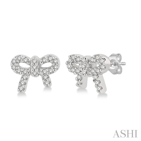 ASHI 10K White Gold Diamond Earrings Shelle Jewelers, Inc Northbrook, IL