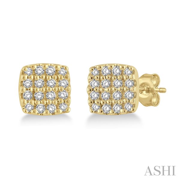 ASHI 10K Yellow Gold Diamond Earrings Shelle Jewelers, Inc Northbrook, IL