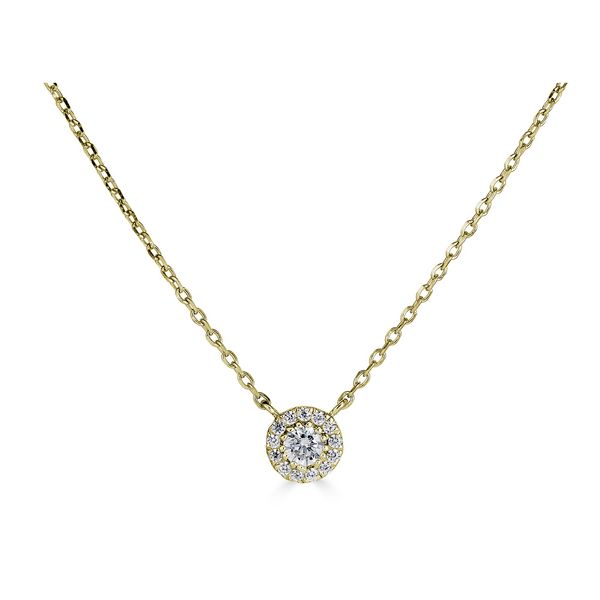 JGG 14K Yellow Gold Diamond Necklace Shelle Jewelers, Inc Northbrook, IL
