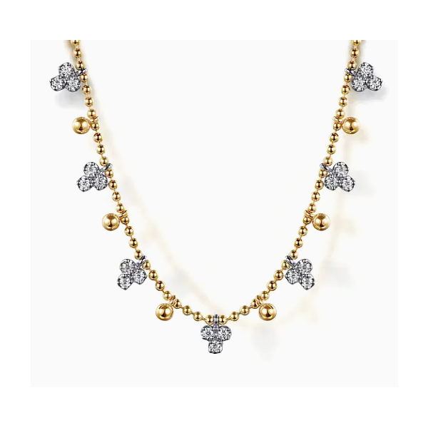 GAB Other Tricolor Diamond Necklace Shelle Jewelers, Inc Northbrook, IL