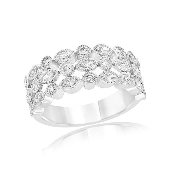 18K White Gold Bezel Diamond Fashion Ring Shelle Jewelers, Inc Northbrook, IL