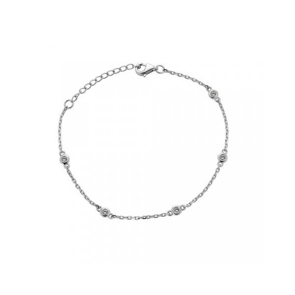 JGG 14K White Gold Diamond Bracelet Shelle Jewelers, Inc Northbrook, IL