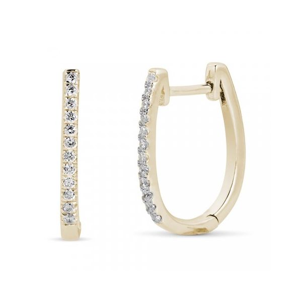 JGG 14K Yellow Gold Diamond Earrings Shelle Jewelers, Inc Northbrook, IL