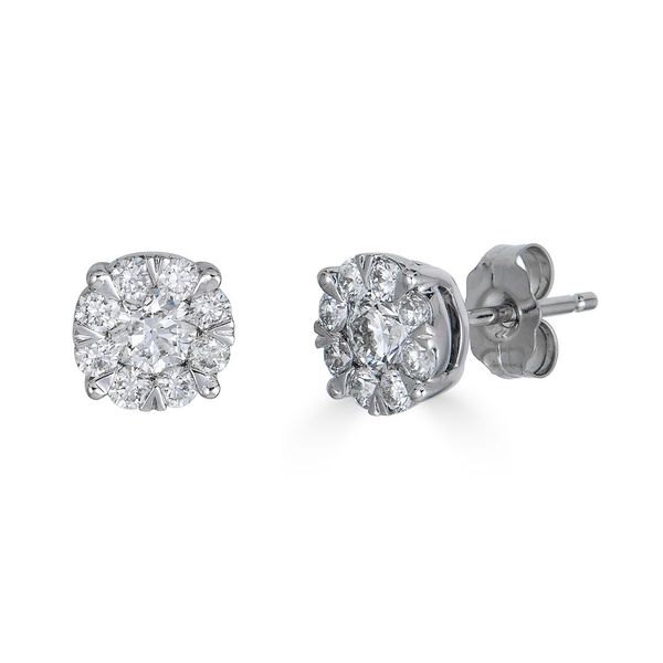 JGG 14K White Gold Diamond Earrings Shelle Jewelers, Inc Northbrook, IL