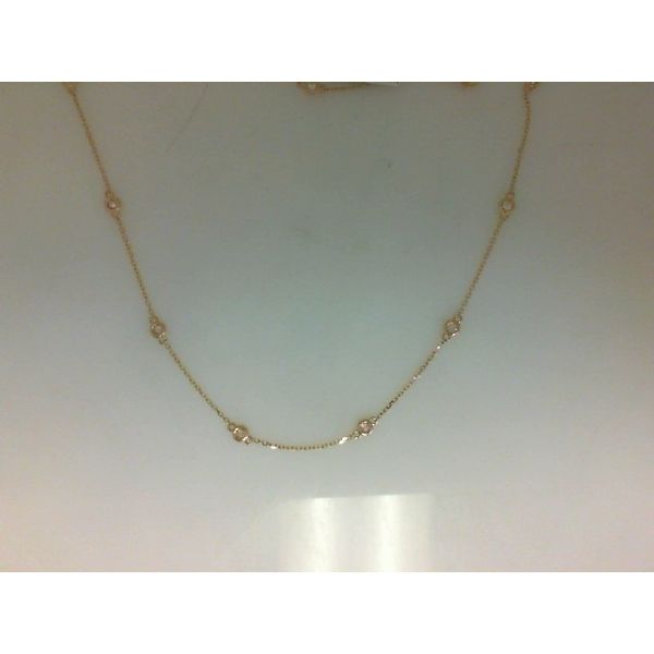JGG 14K Yellow Gold Diamond Necklace Shelle Jewelers, Inc Northbrook, IL