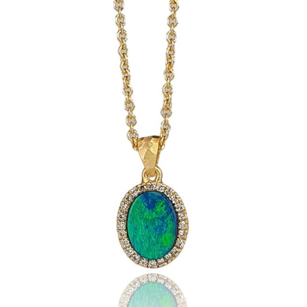 MDG 14K Yellow Gold Colored Stone Pendants Shelle Jewelers, Inc Northbrook, IL