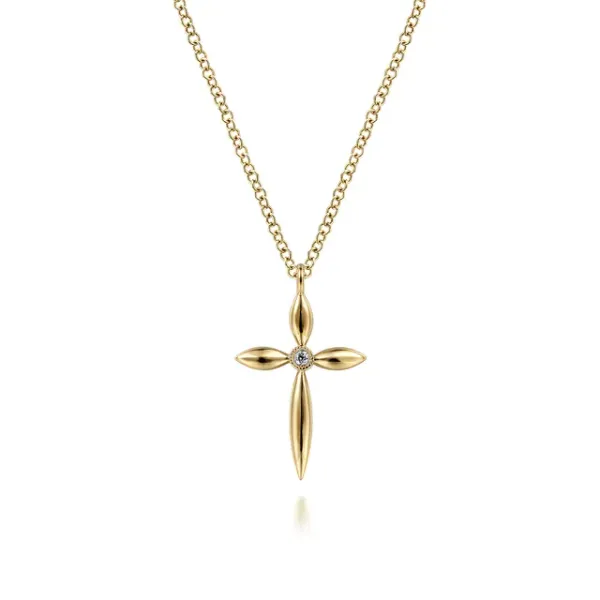 GAB 14K Yellow Gold Diamond Pendant Shelle Jewelers, Inc Northbrook, IL