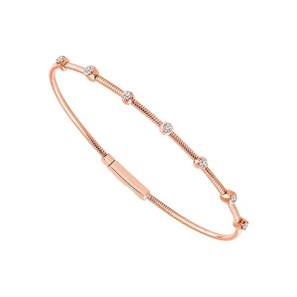 IDDU 14K Rose Gold Diamond Bracelet Shelle Jewelers, Inc Northbrook, IL