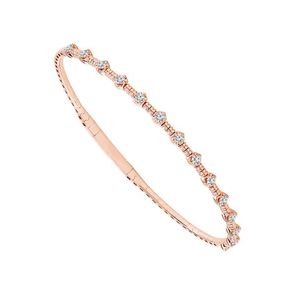 IDDU 14K Rose Gold Diamond Bracelet Shelle Jewelers, Inc Northbrook, IL