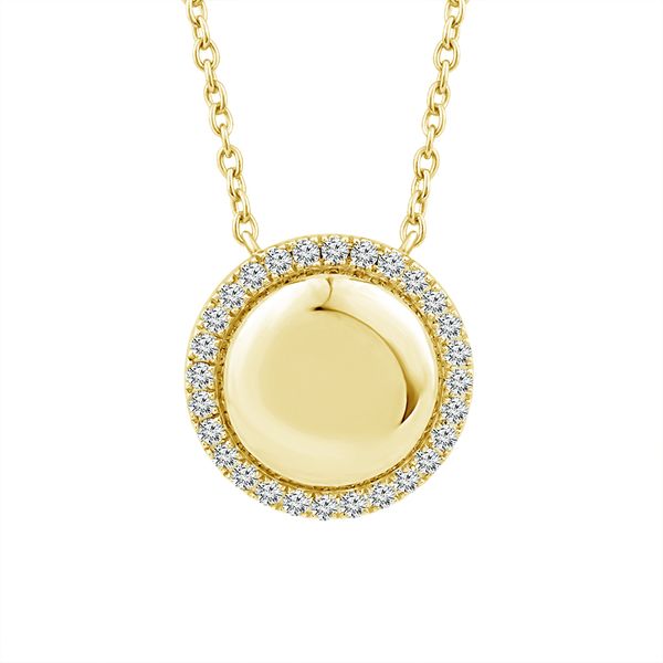 IDDU 14K Yellow Gold Diamond Necklace Shelle Jewelers, Inc Northbrook, IL