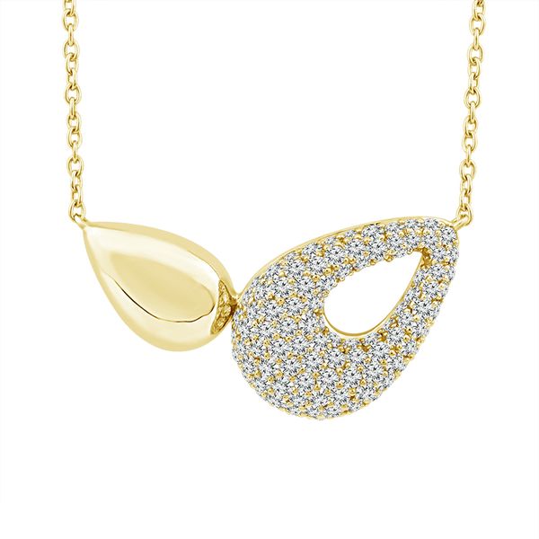 IDDU 14K Yellow Gold Diamond Necklace Shelle Jewelers, Inc Northbrook, IL