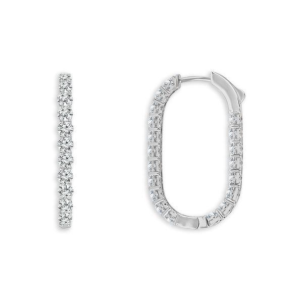 IDDU 14K White Gold Diamond Earrings Shelle Jewelers, Inc Northbrook, IL